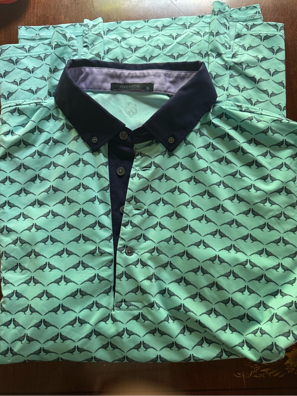 Greyson XL golf POLO pigeon print